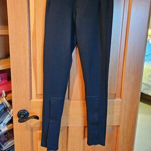 Wardrobe.NYC Front Zip Leggings, Black, Medium